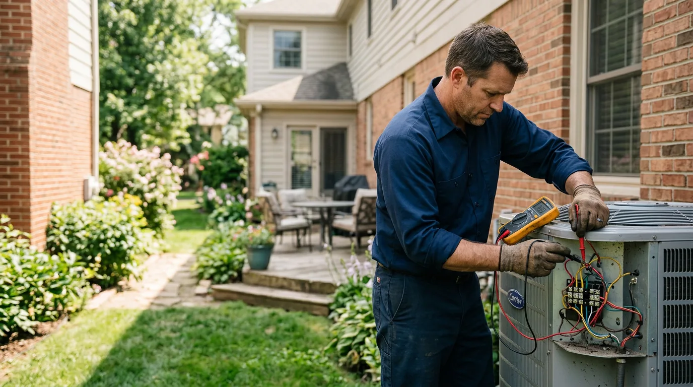 HVAC technician working near Millersville, MO